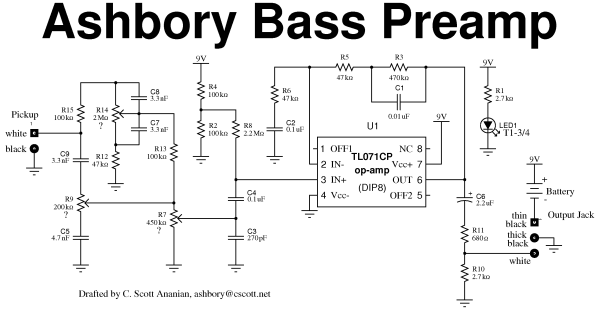 Ashbory Bass Schematic Diagram